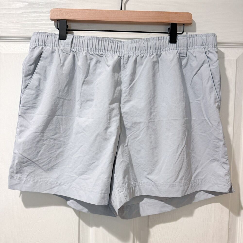 Columbia PFG Backcast II Hybrid Water Shorts Mens XL Gray Fishing Outdoor Hiking